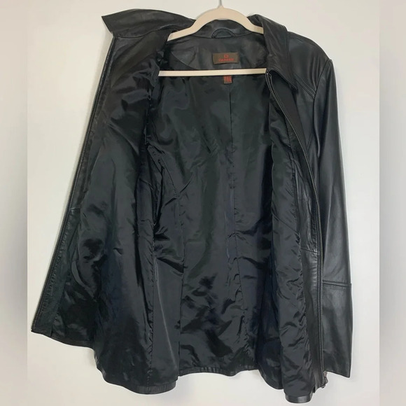 Danier Leather  Jacket Full Front Zip Women’s Size 2X Grunge Goth Capsule Punk - Picture 7 of 13